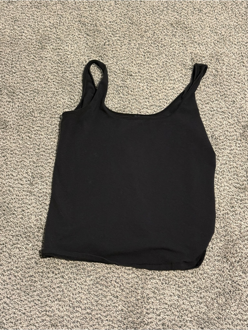 SKIMS Black Scoop Neck Camisole Tank